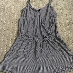 Striped Sleeveless Romper